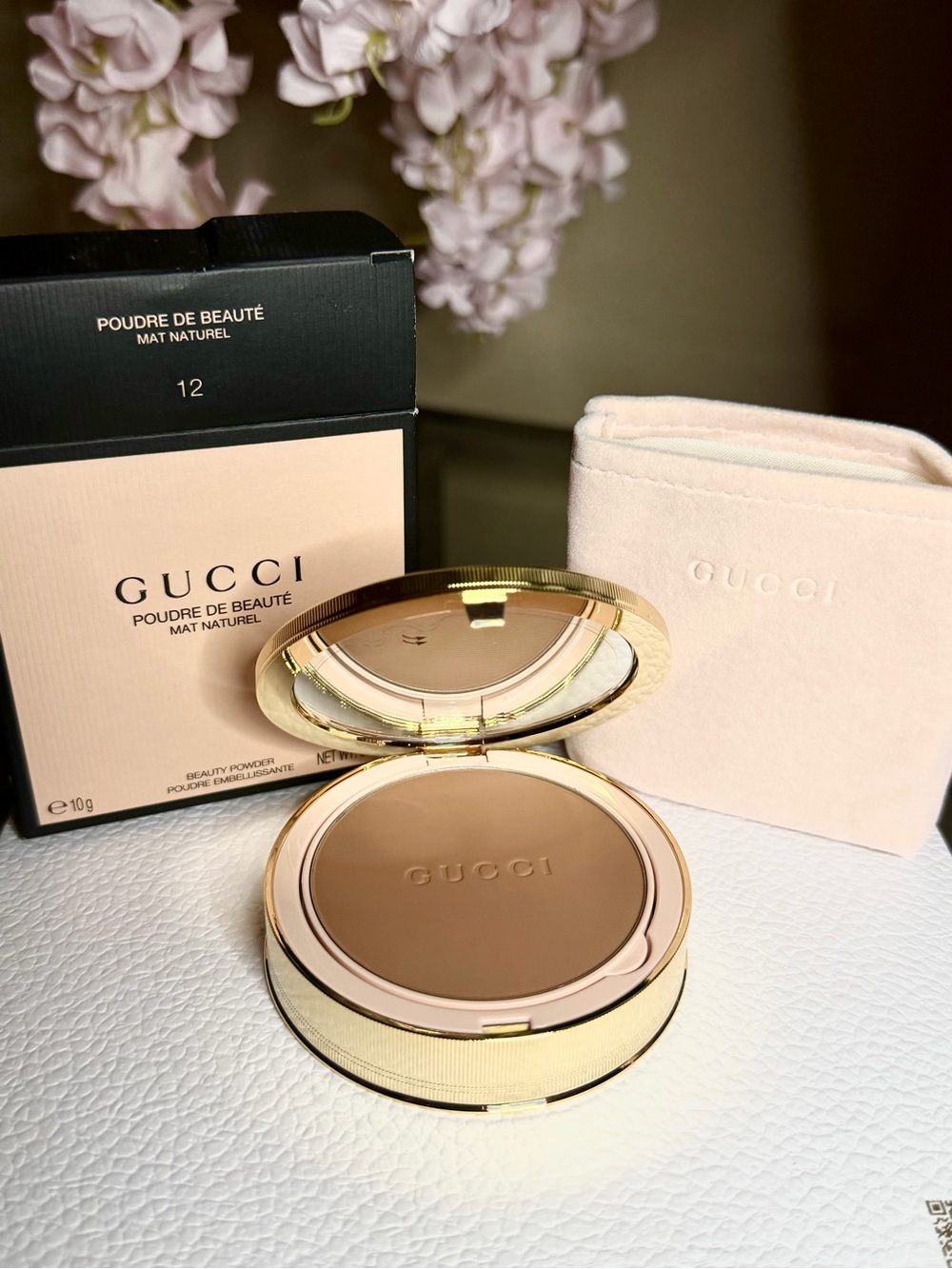 12-Gucci Matte Compact Powder-Poudre De Beaute